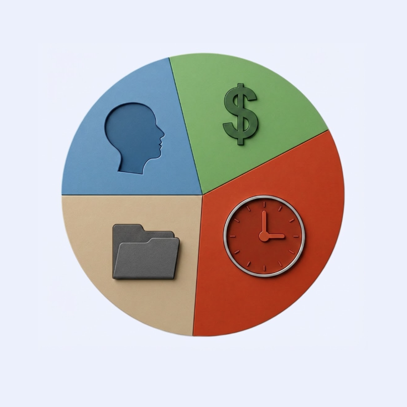 Abstract illustration representing a localization orchestration system.