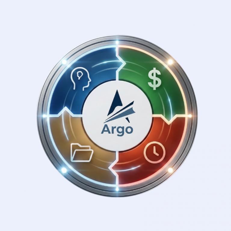 Digital illustration representing Argo as a localization orchestration system.